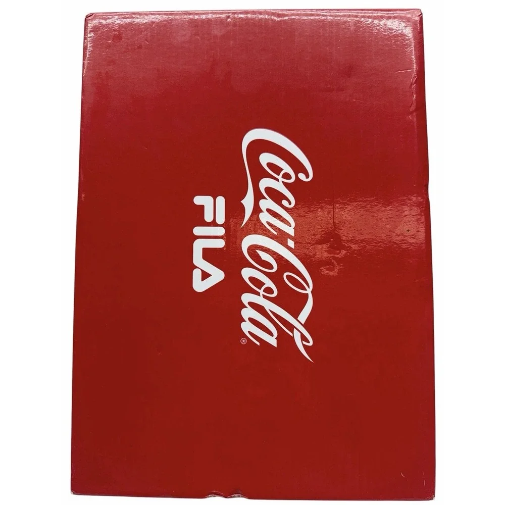 FILA Teratach 600 x Coca-Cola Denim Sneakers Women's 8.5 Blue‎ Logo Shoes